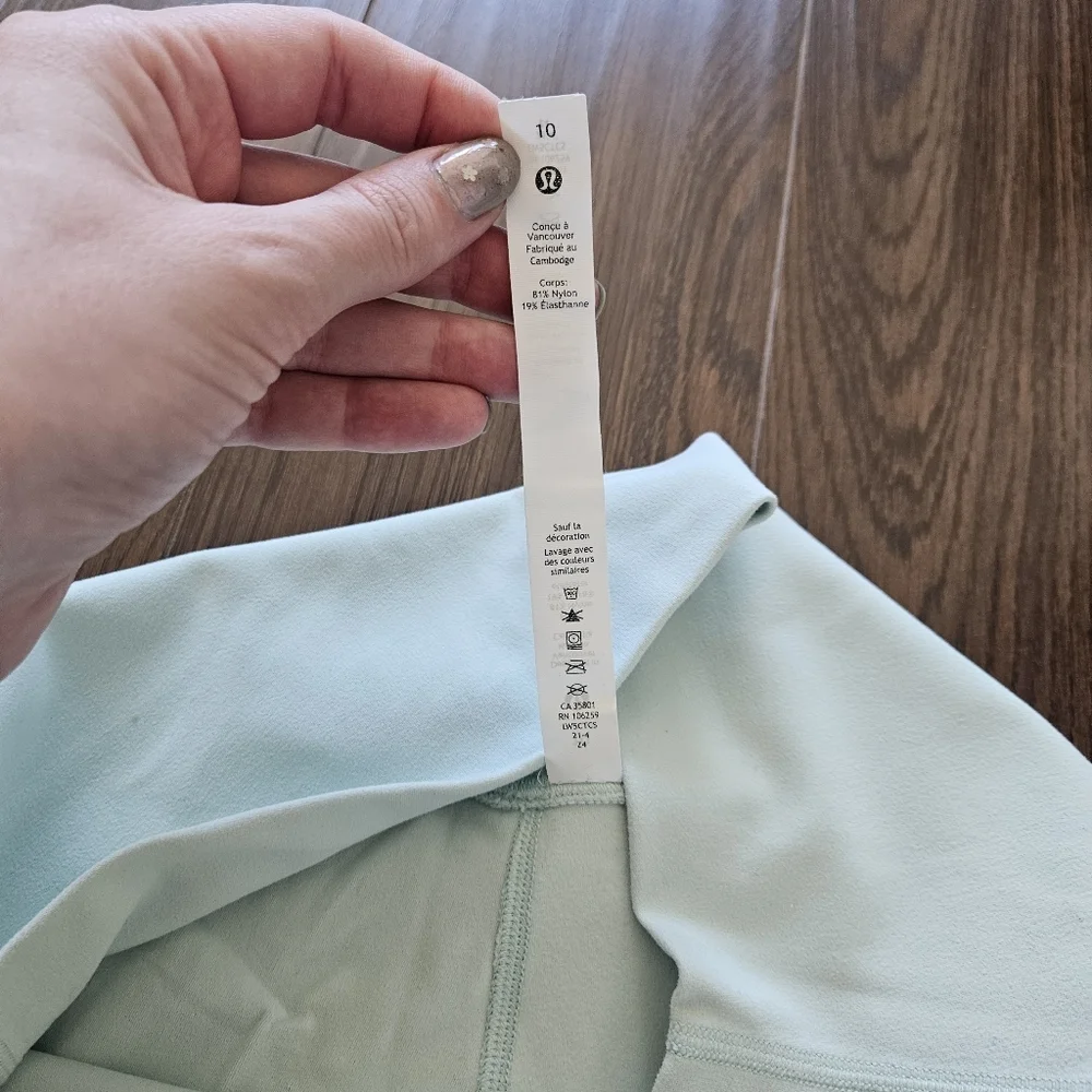Lululemon Align High-Rise Pant 25" Delicate Mint Size 10 - Picture 6 of 9
